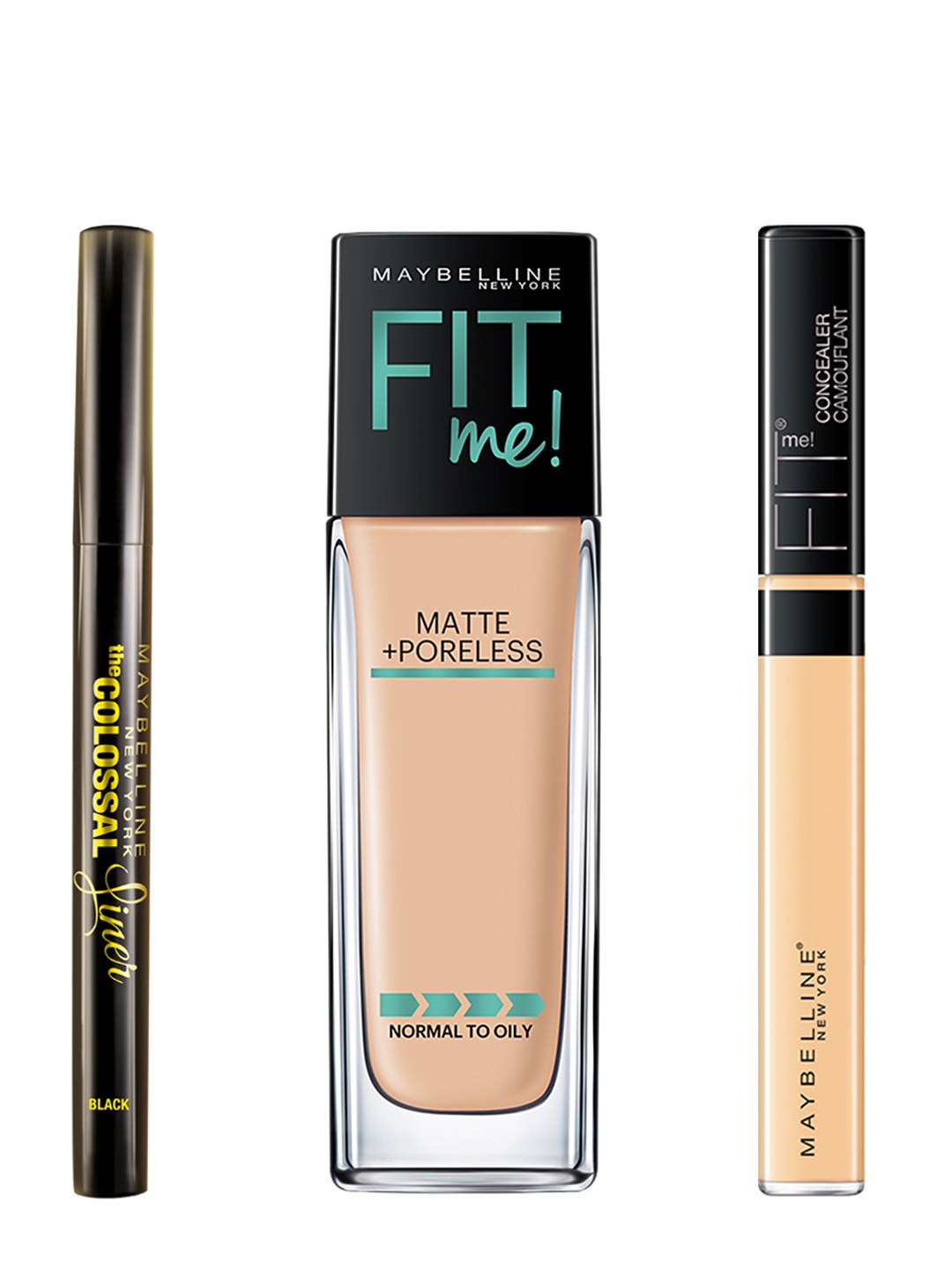

Maybelline Set of New York The Colossal Liner, Concealer & Foundation, Beige