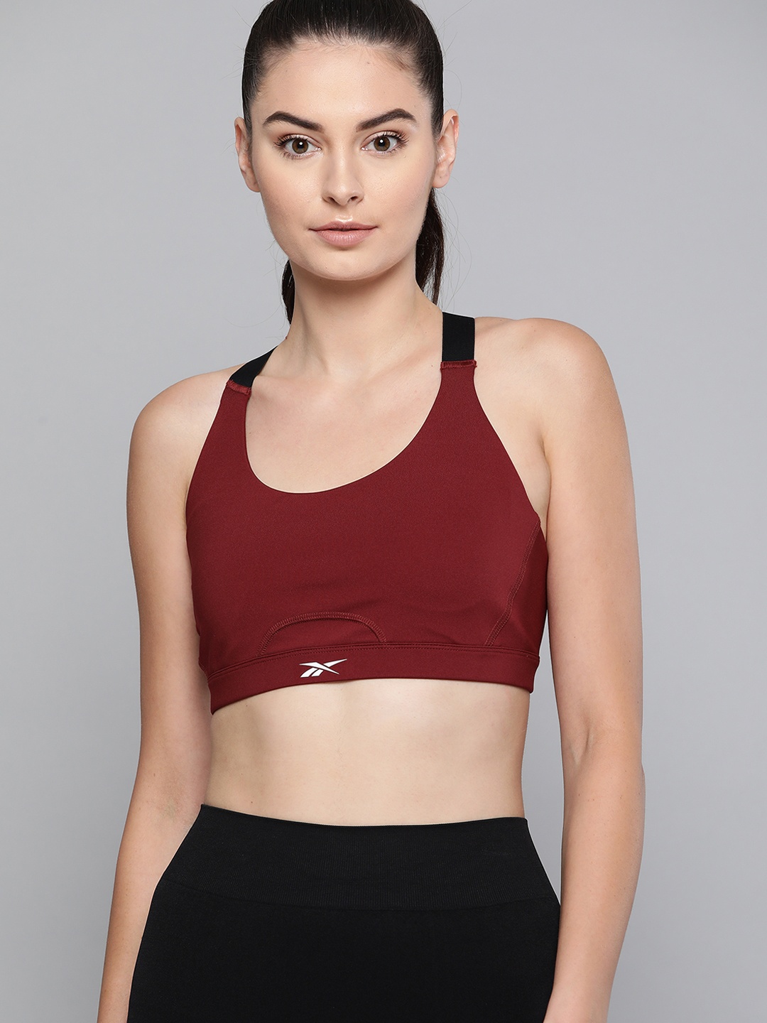 

Reebok Women Maroon Training Essentials Bra