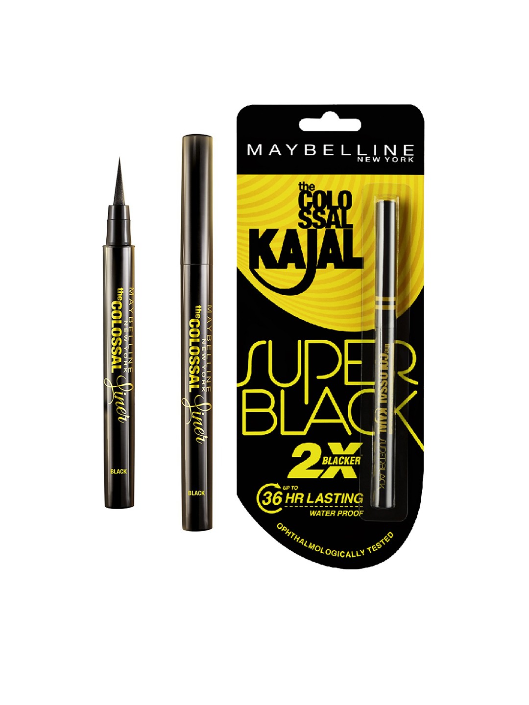 

Maybelline New York Colossal Pen Liner - Black & Colossal Kajal - Super Black