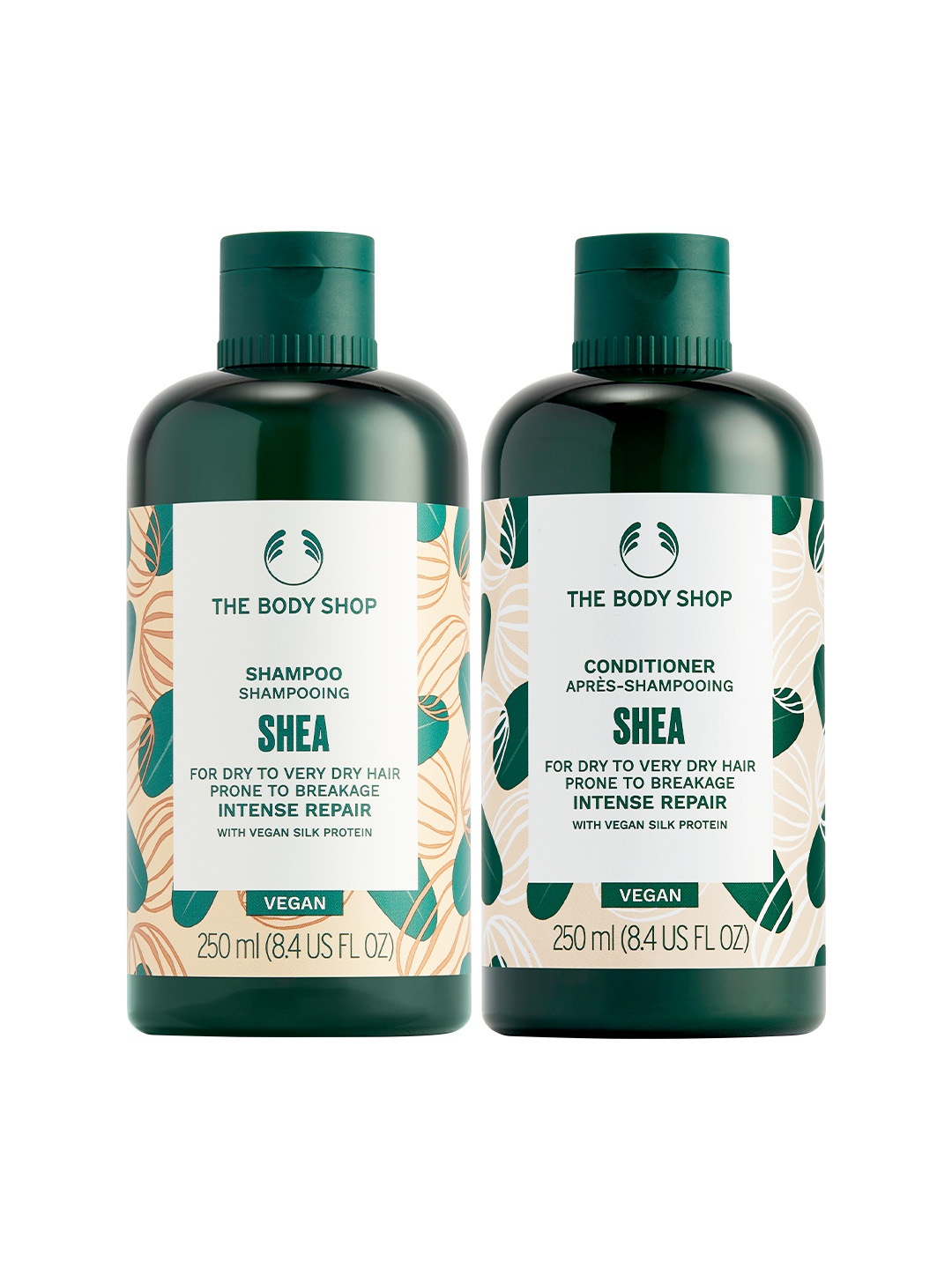 

THE BODY SHOP Unisex Set Of Shea Butter Richly Replenishing Shampoo & Conditioner, Cream