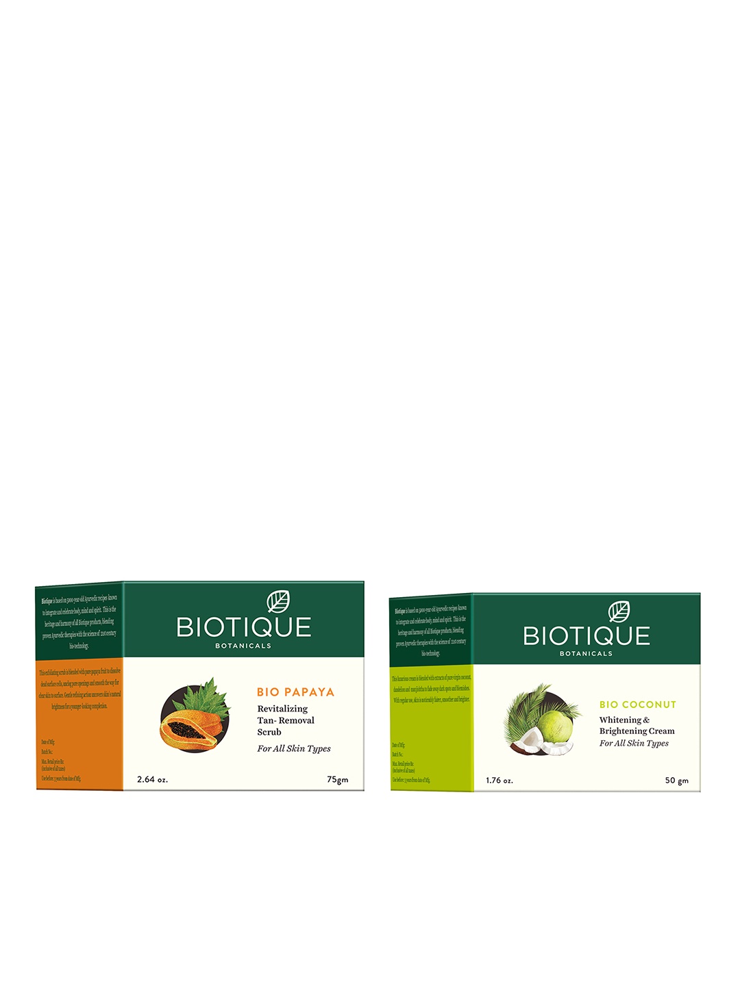 

Biotique Set of Cream & Scrub, White