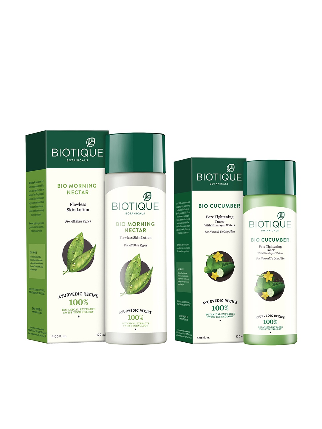 

Biotique Set Of Toner & Skin Lotion, White