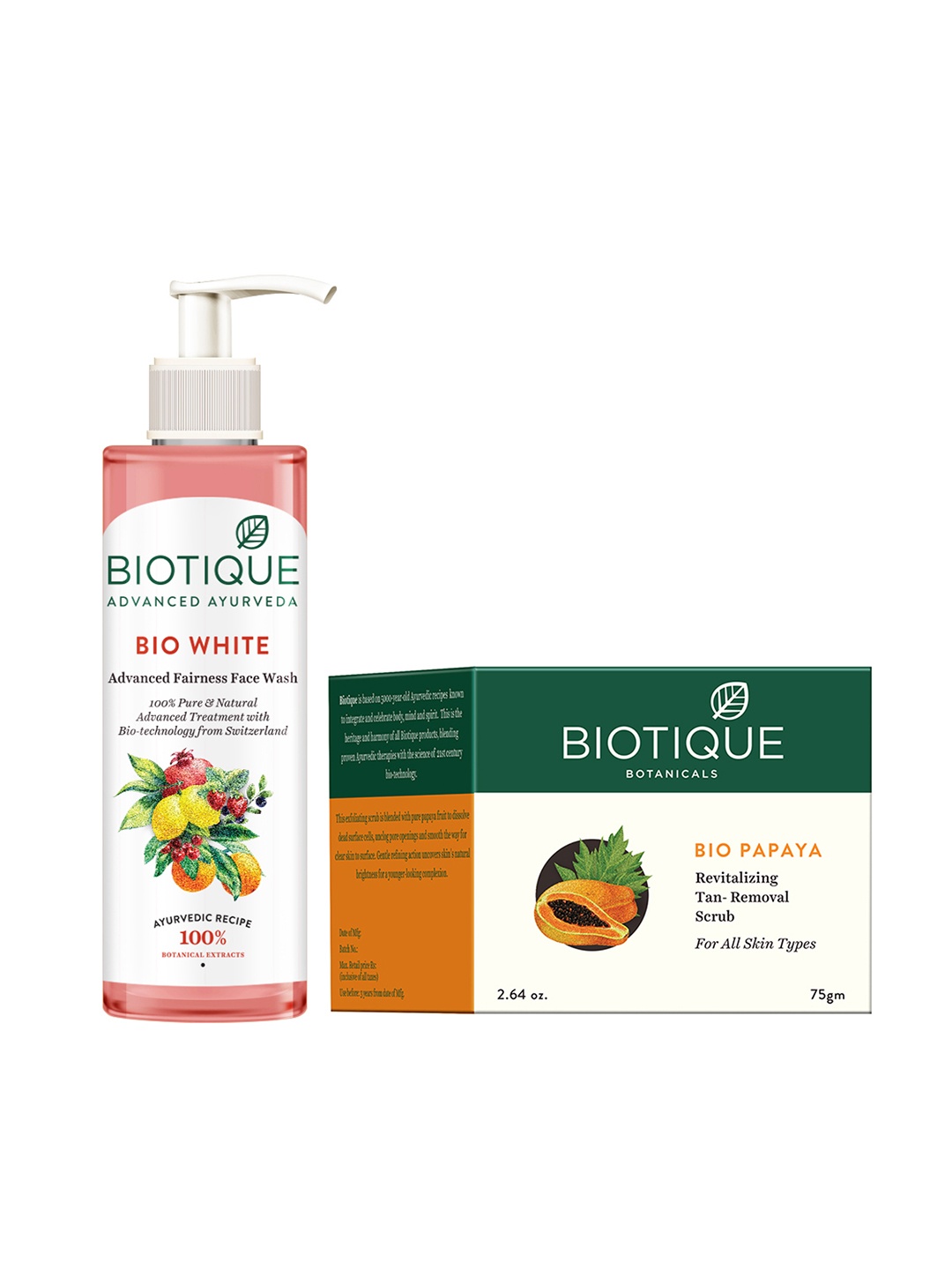 

Biotique Set Of Face Wash & Scrub, Pink