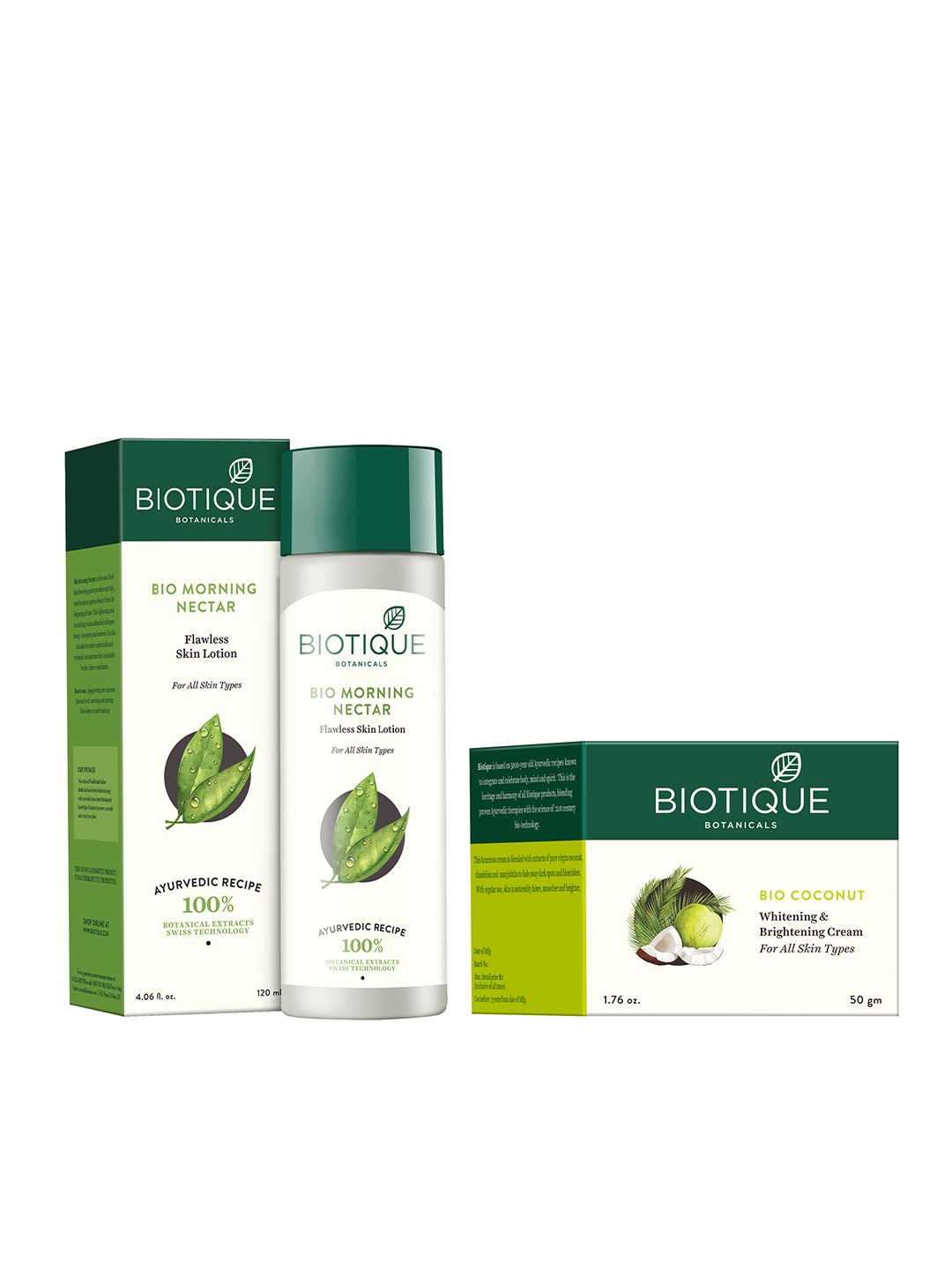 

Biotique Set Of Cream & Lotion, White