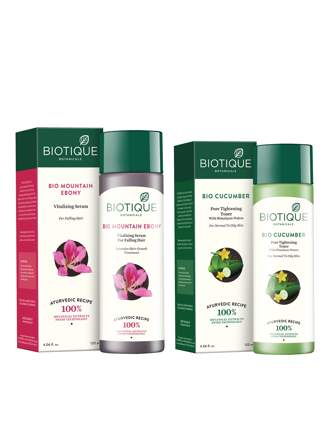 

Biotique Set Of Toner & Serum, White