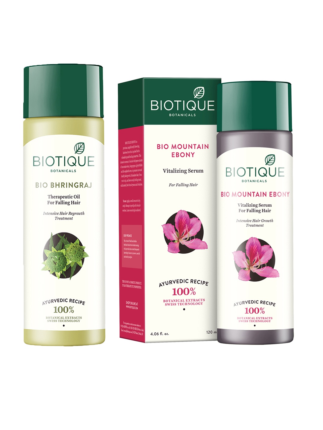 

Biotique Set Of Hair Oil & Hair Serum, White
