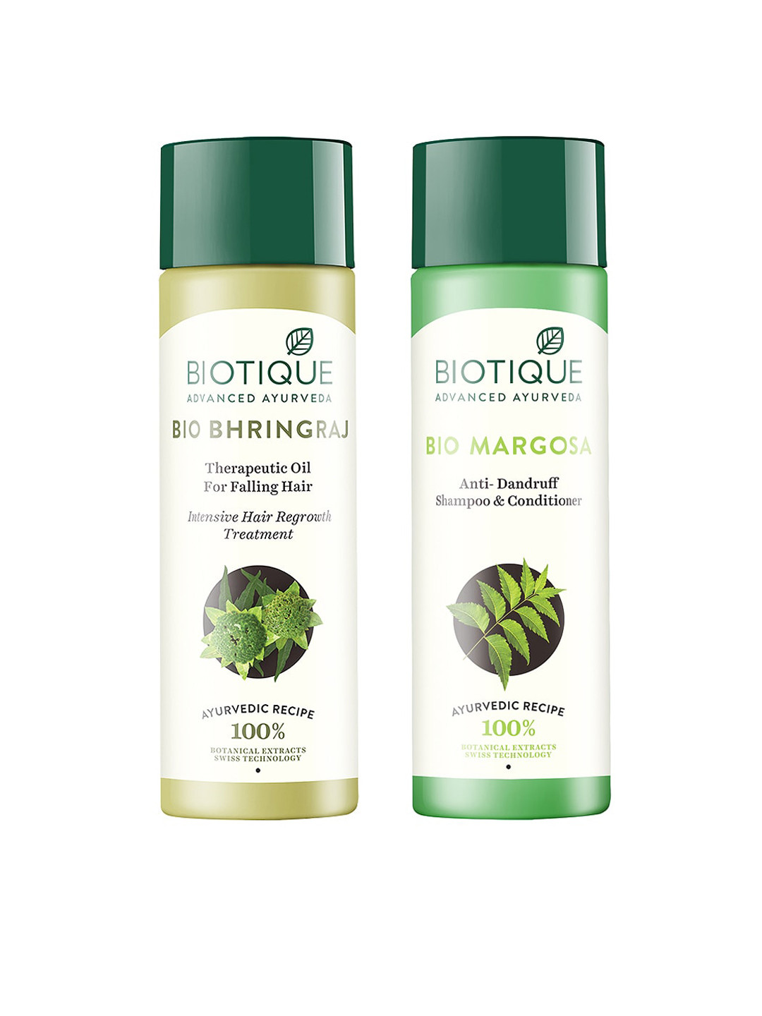

Biotique Set Of Hair Oil & Shampoo, Green