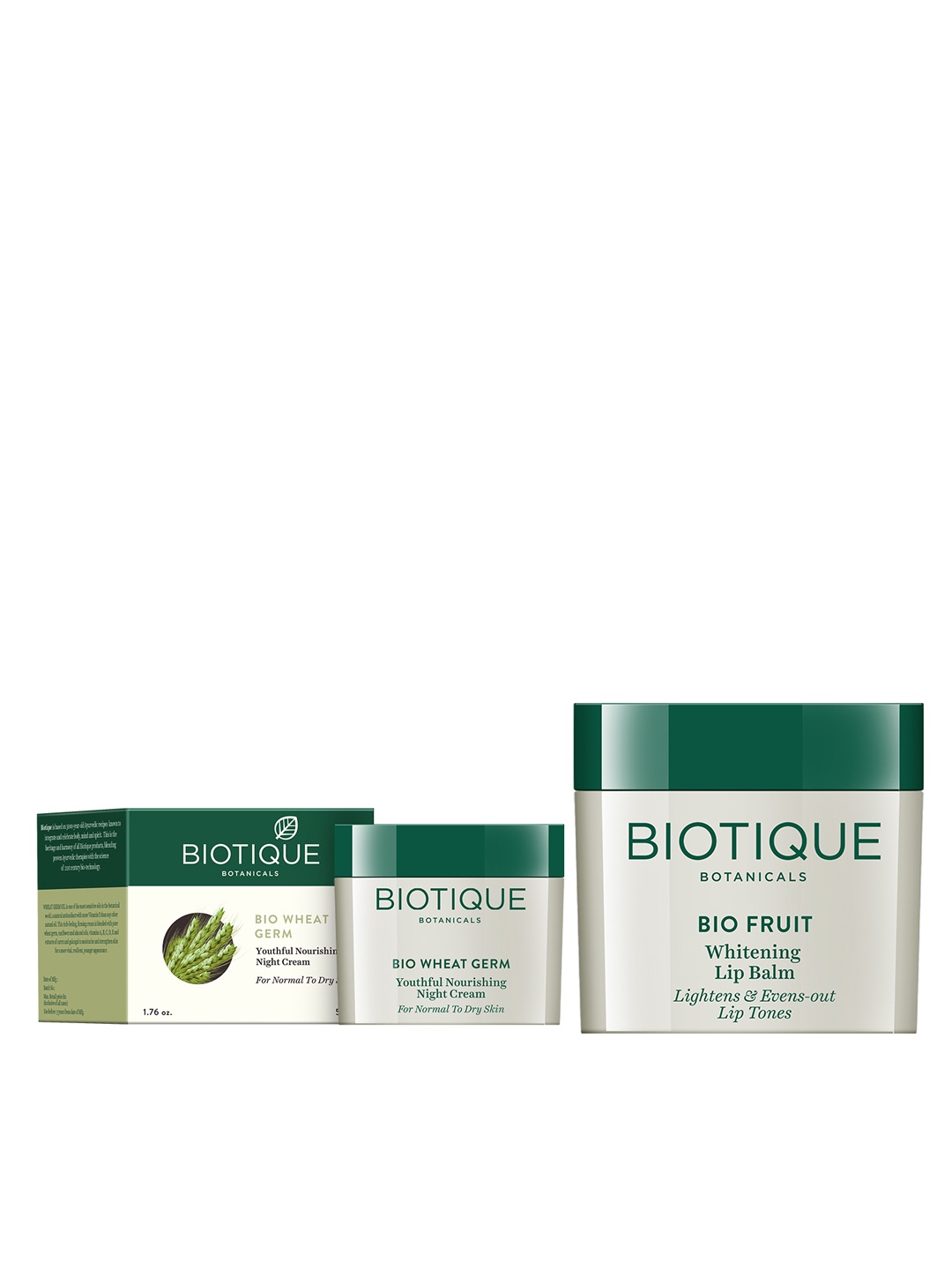 

Biotique Set Of Cream & Lip Balm, White