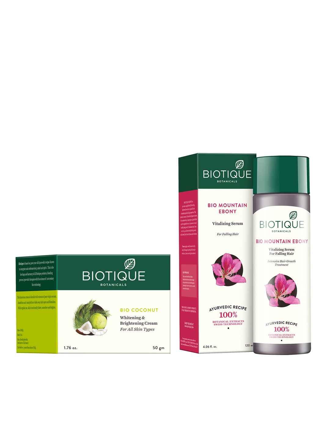 

Biotique Set Of Cream & Serum, White