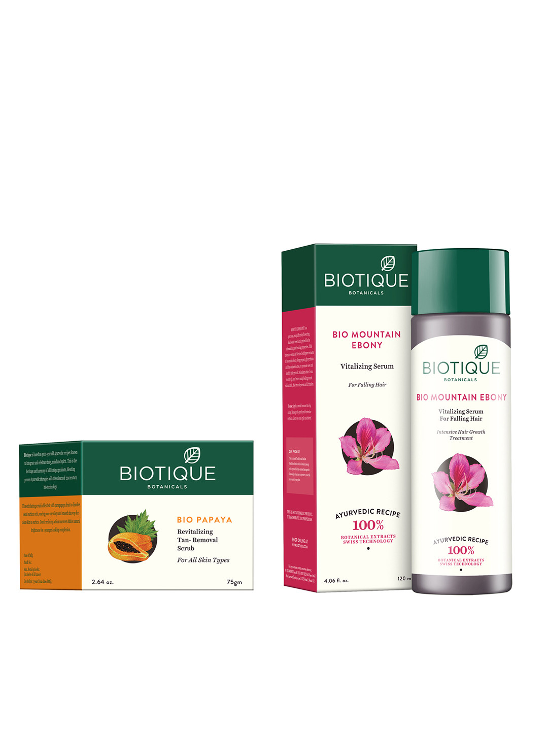 

Biotique Set Of Serum & Scrub, White