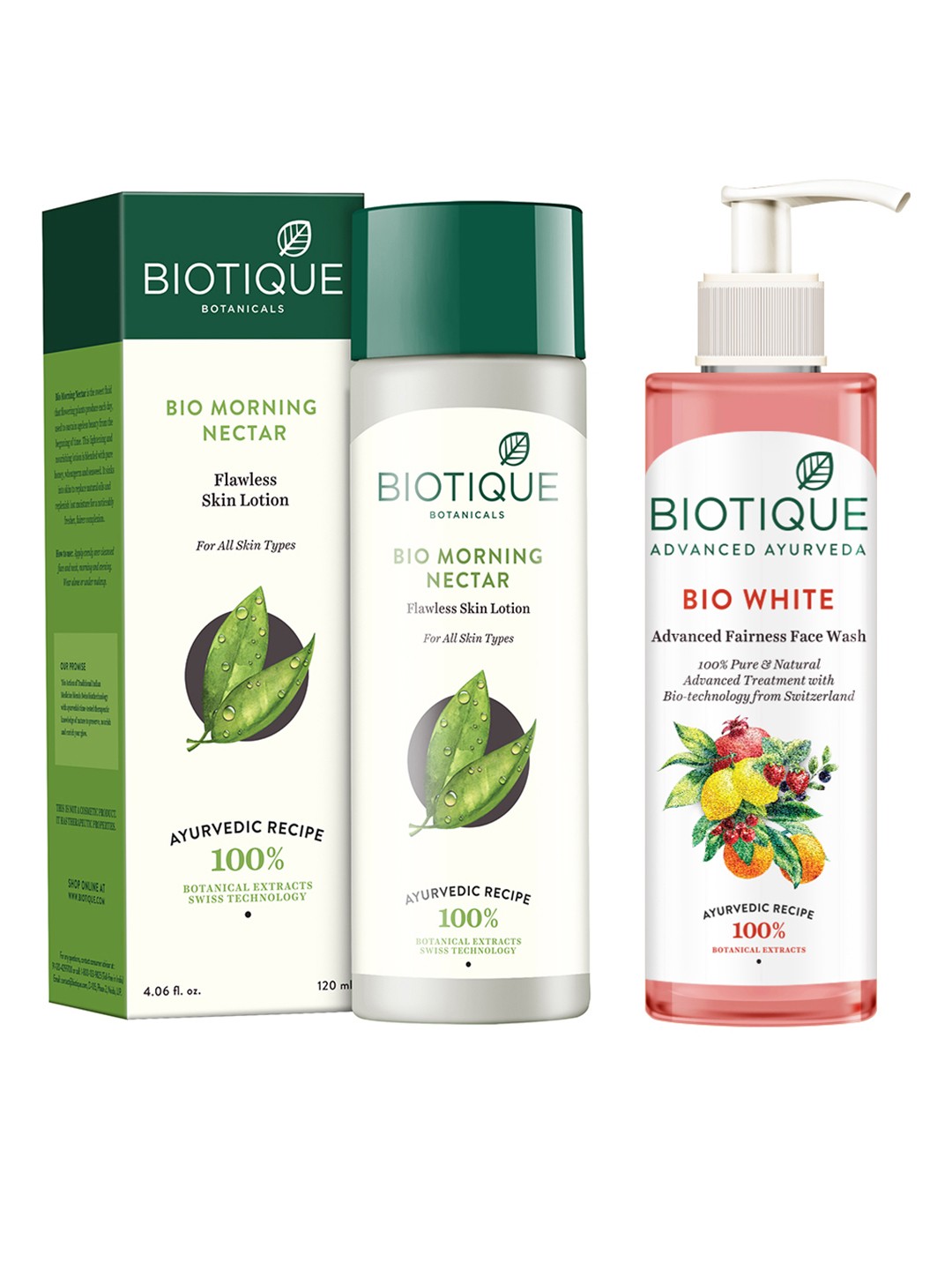 

Biotique Unisex Sustainable Set of Skin Lotion & Face Wash, Pink