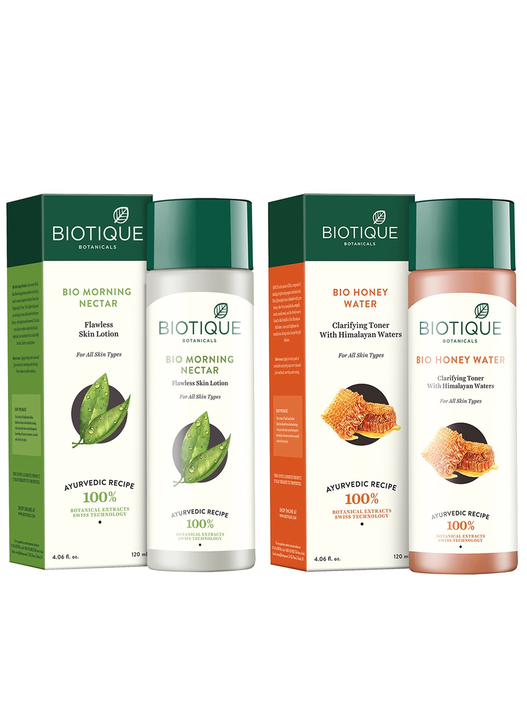

Biotique Unisex Bio Sustainable Set Of Skin Lotion & Clarifying Toner, White