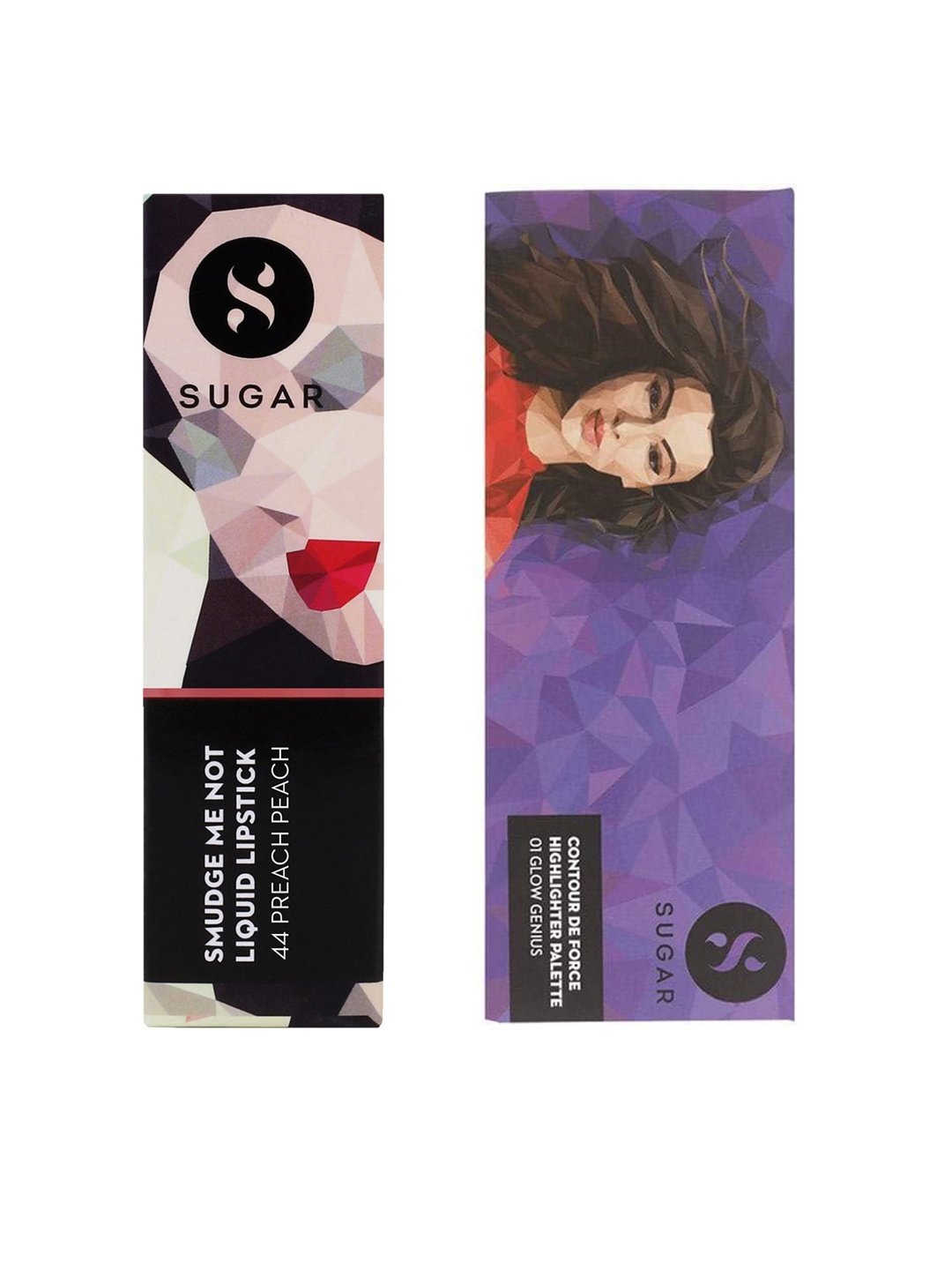 

SUGAR Cosmetics Set of Liquid Lipstick & Highlighter Palette, Multi
