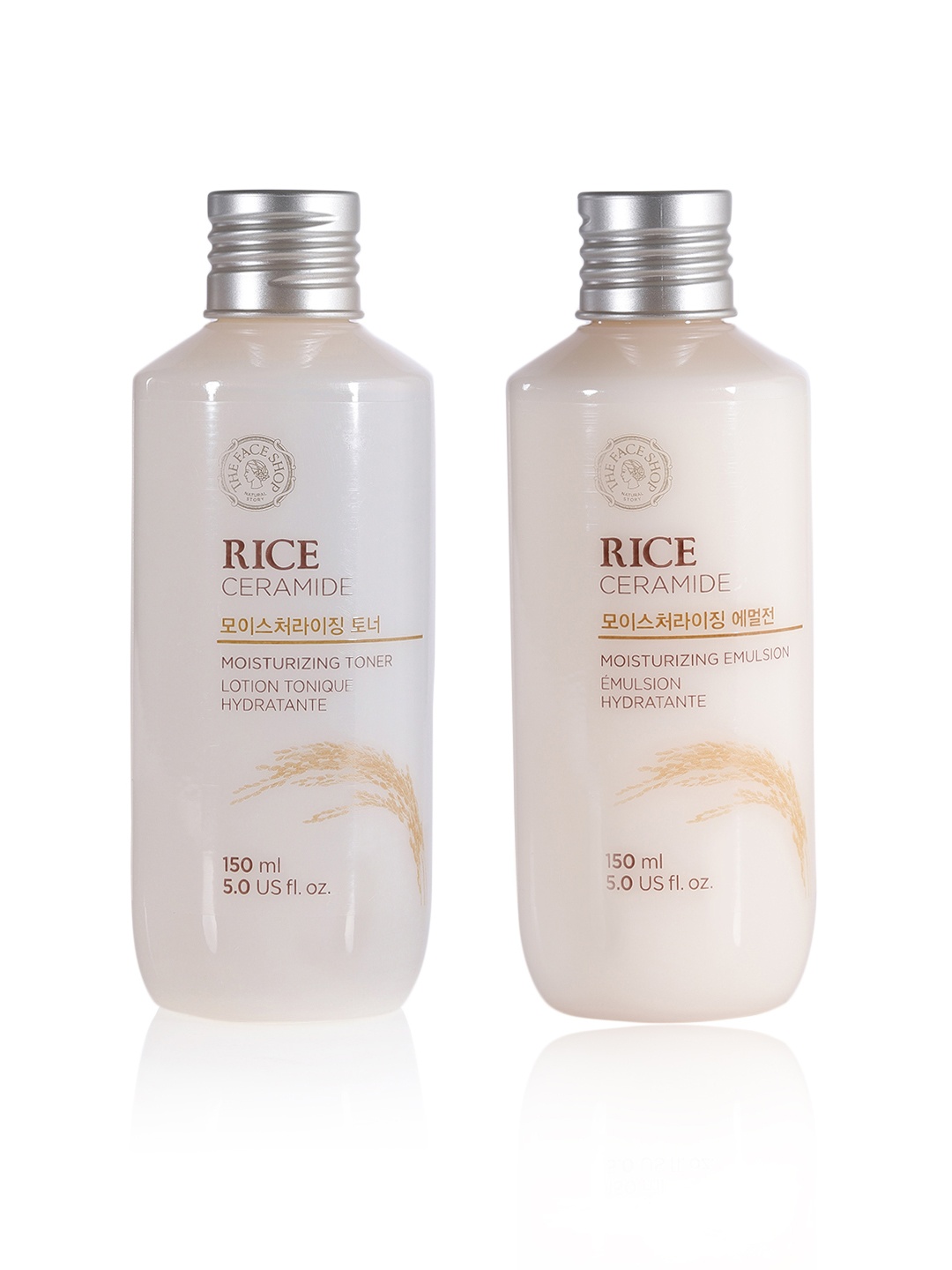 

The Face Shop Set of Moisturizing Emulsion & Moisturizing Toner, Off white