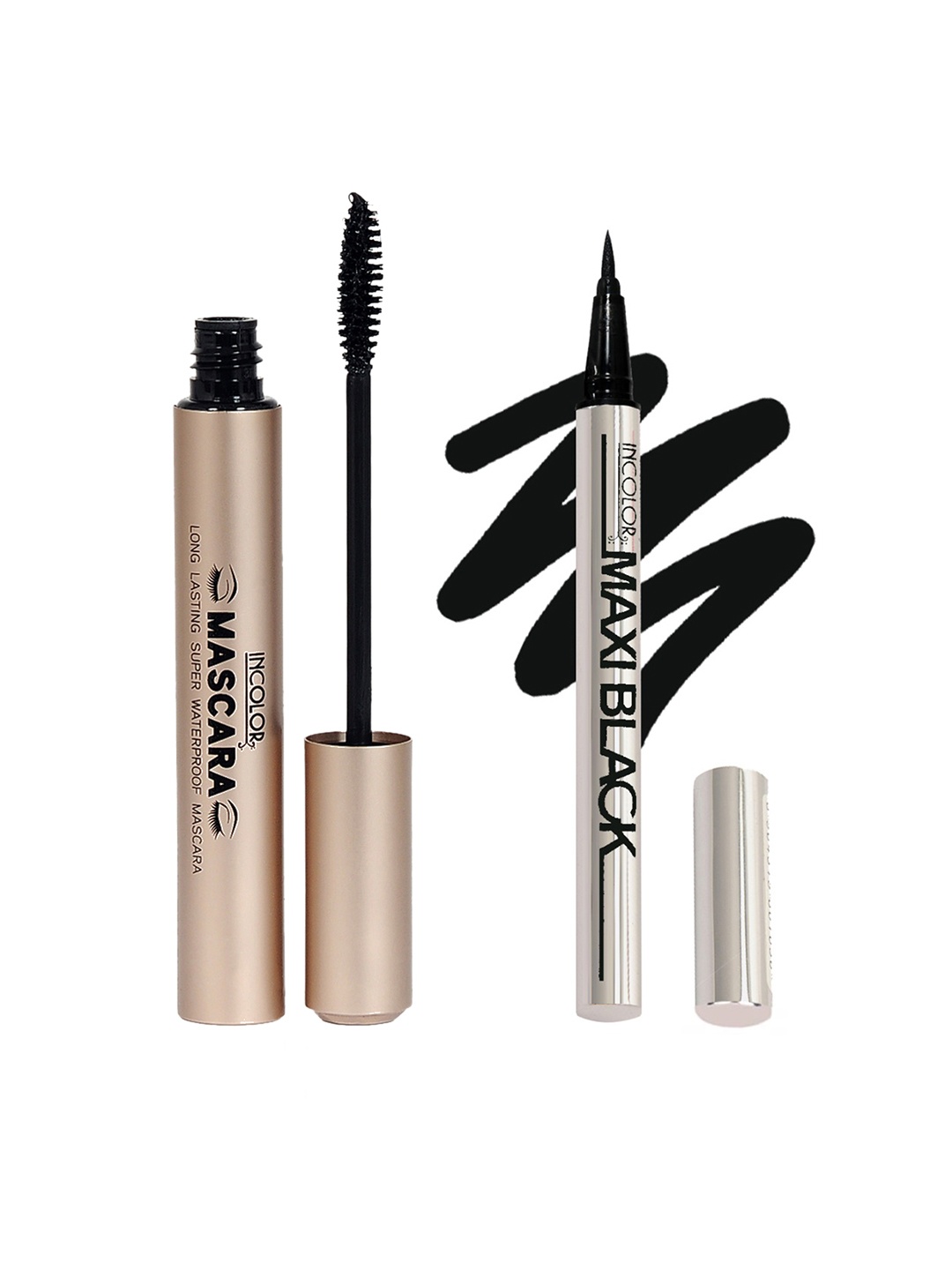 

INCOLOR Set of Mascara & Eyeliner, Black