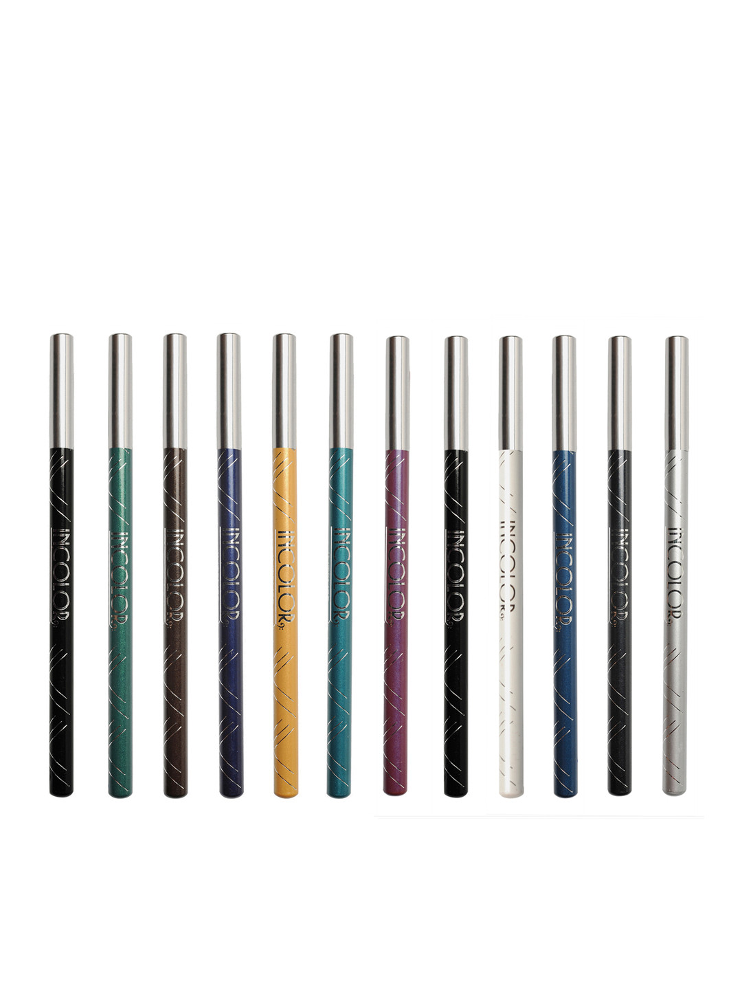 

INCOLOR Set of 12 Intense Longwear Eye Pencils, Multi