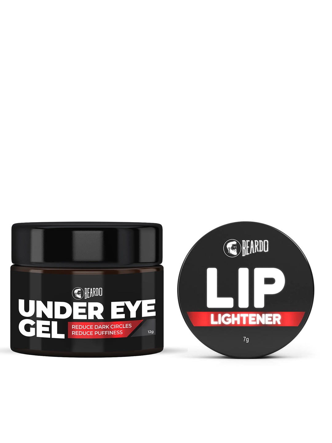 

BEARDO Men Set of Lip Lightener & Under Eye Gel, Black