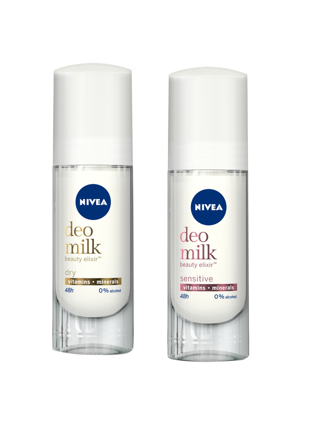 

Nivea Set Of 2 Roll On Deodorants, White