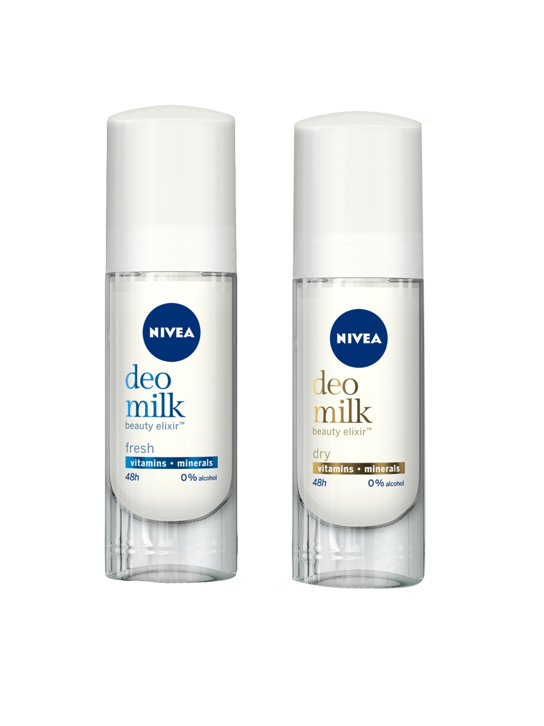 

Nivea Set Of 2 Roll On Deodorants, White