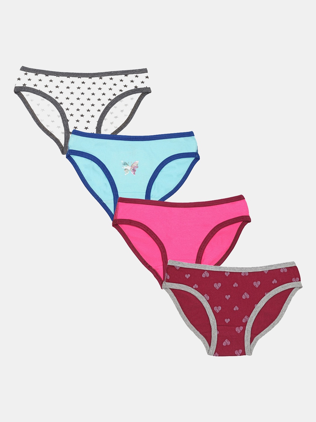 

MTB Girls Pack Of 4 Assorted Basic Briefs G2-9-10