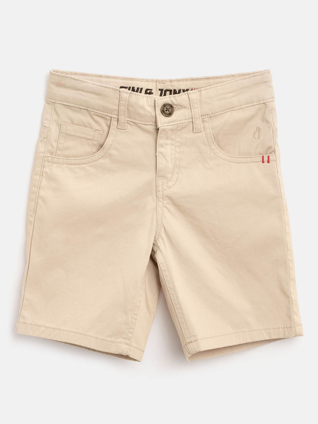 

Gini and Jony Boys Beige Solid Regular Fit Shorts