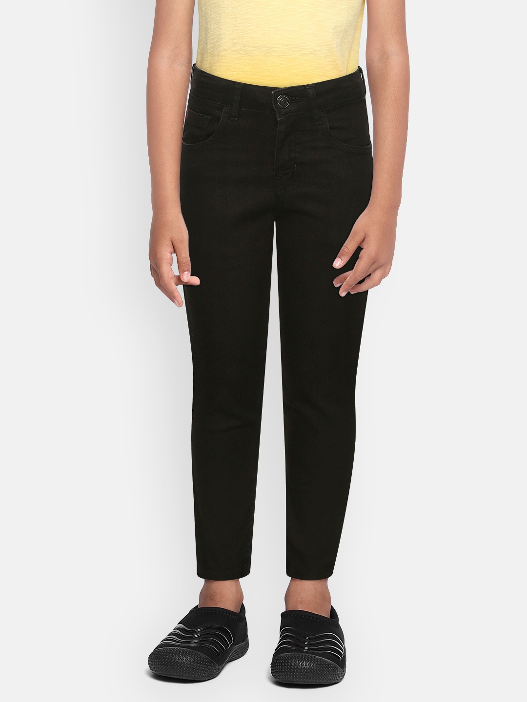 

Gini and Jony Boys Black Regular Fit Mid-Rise Clean Look Stretchable Jeans