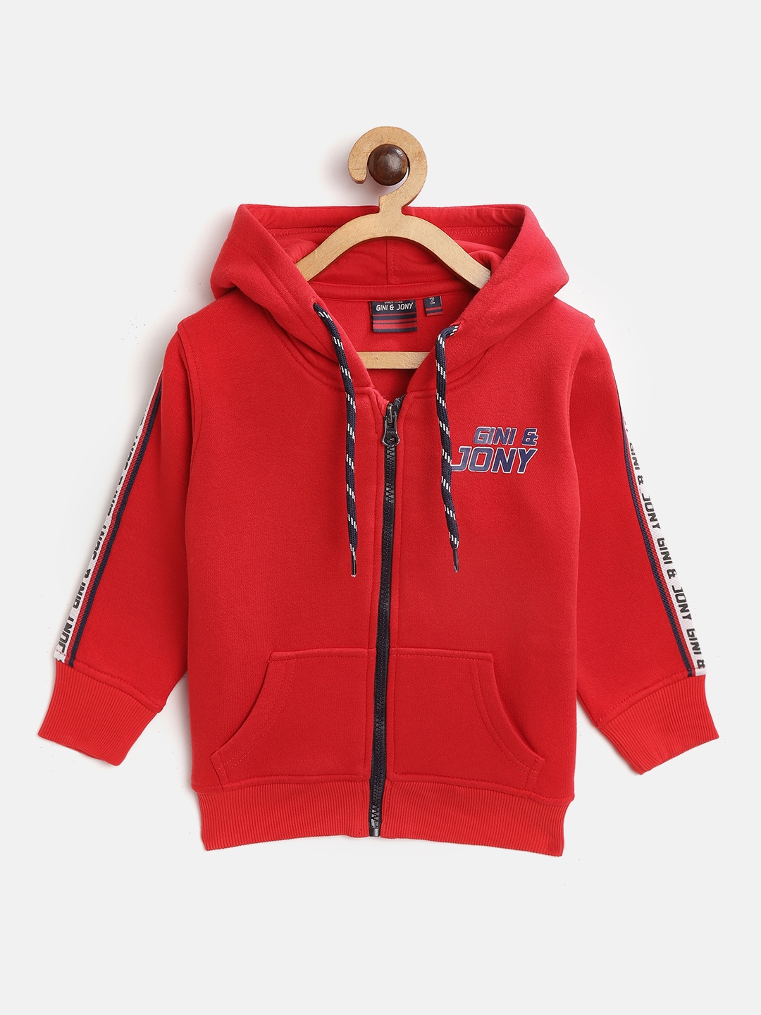 

Gini and Jony Boys Red Hooded Sweatshirt