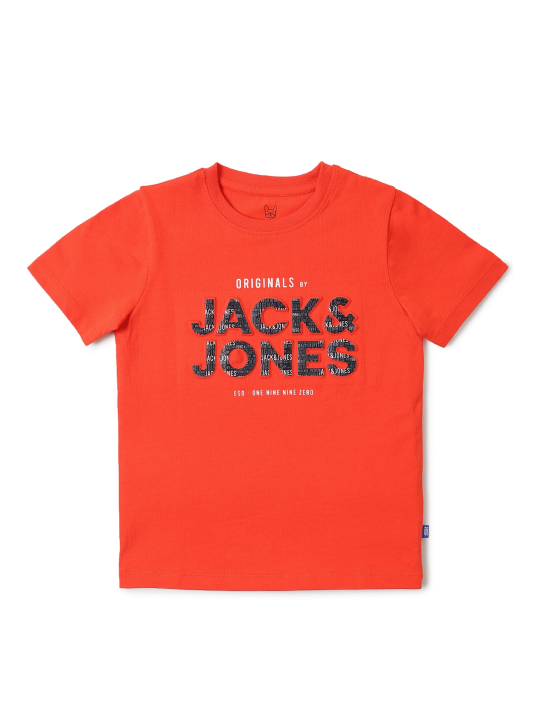 

Jack & Jones Boys Red Typography Printed Slim Fit T-shirt