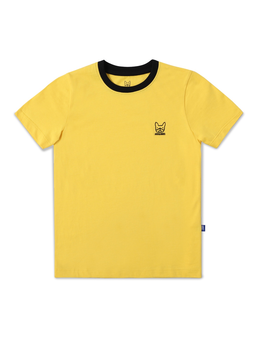 

Jack & Jones Boys Yellow JJJR TRADER SS Slim Fit Cotton T-shirt