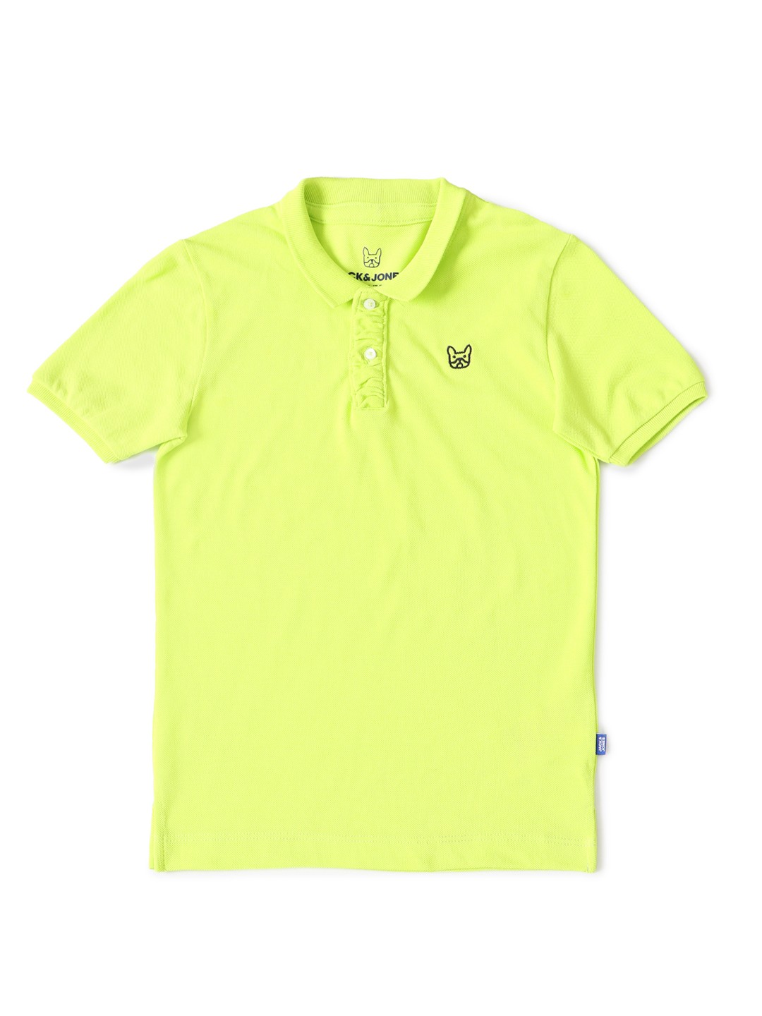 

Jack & Jones Boys Lime Green Polo Collar Slim Fit T-shirt