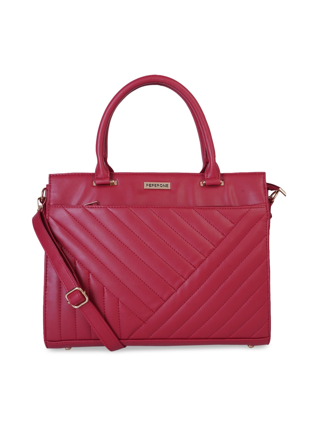 

Peperone Red Solid Handheld Bag