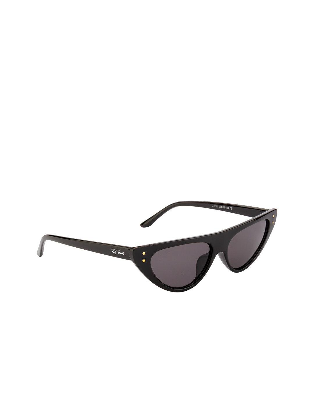 

Ted Smith Women Cateye Sunglasses TS-NZ3281_BLK, Grey