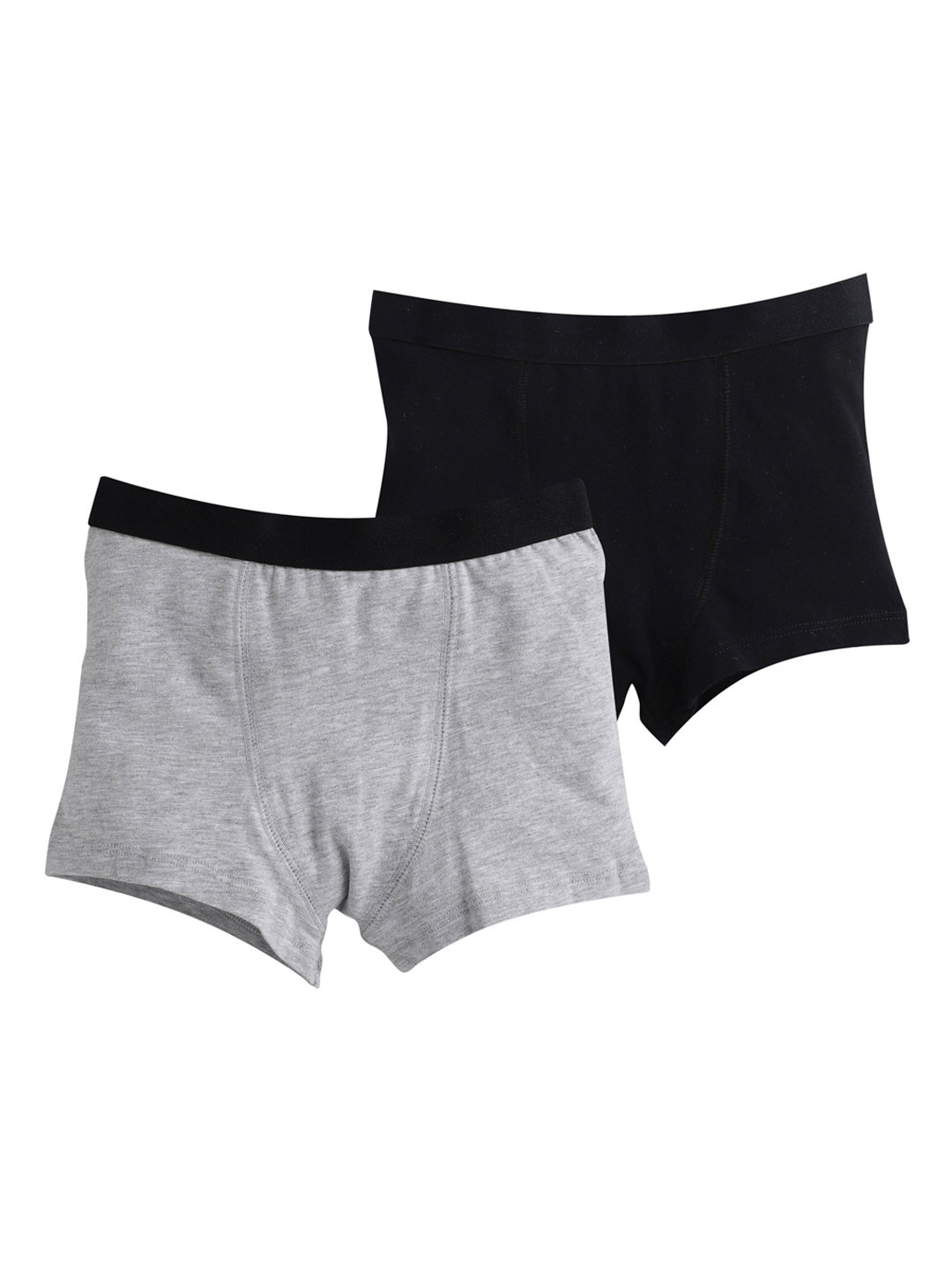 

Charm n Cherish Boys Pack Of 2 Solid Trunks BWTR19, Grey