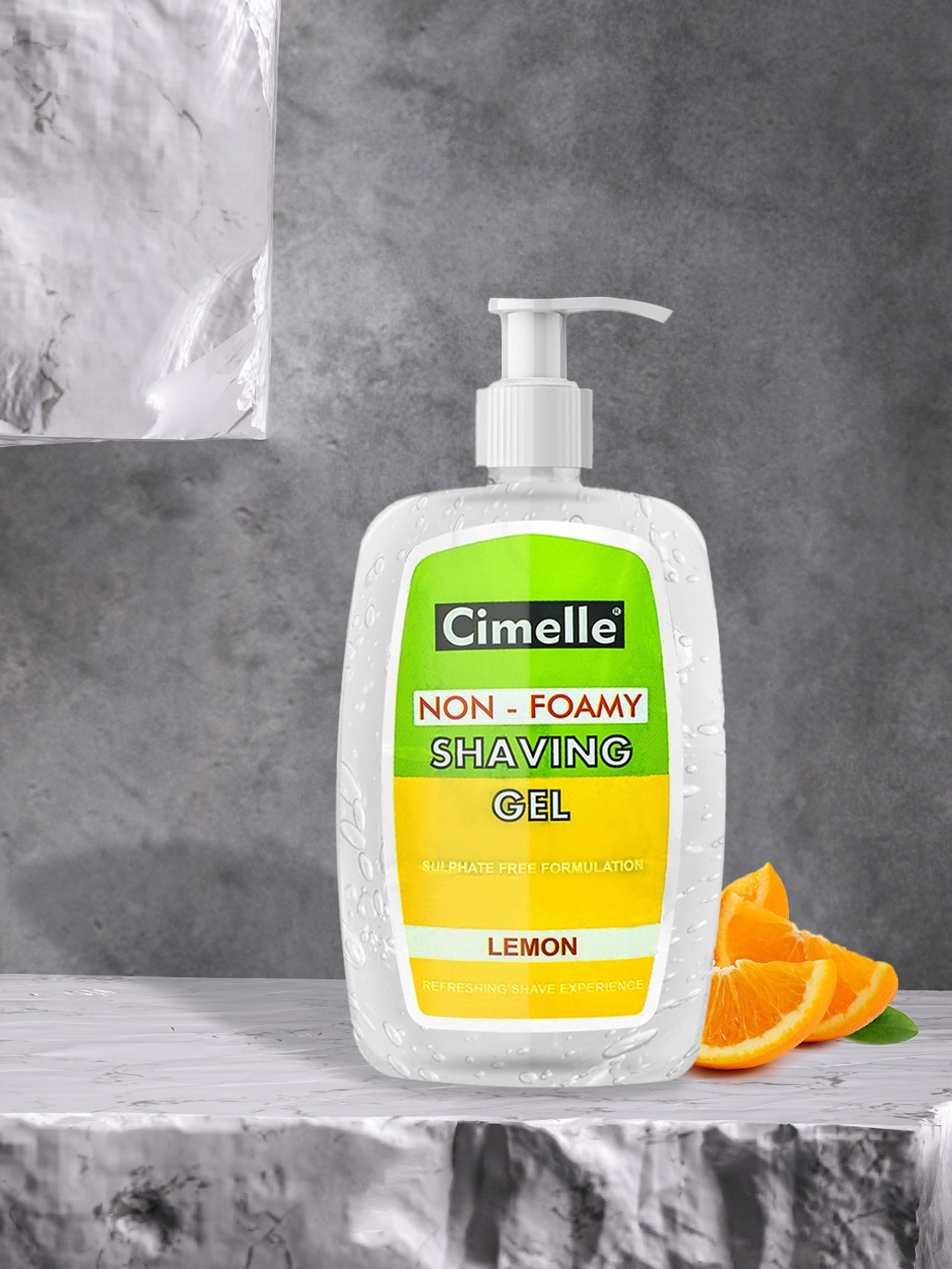 

Cimelle Men Non- Foamy Shaving Gel Lemon, 500ml (Pack of 2), Green