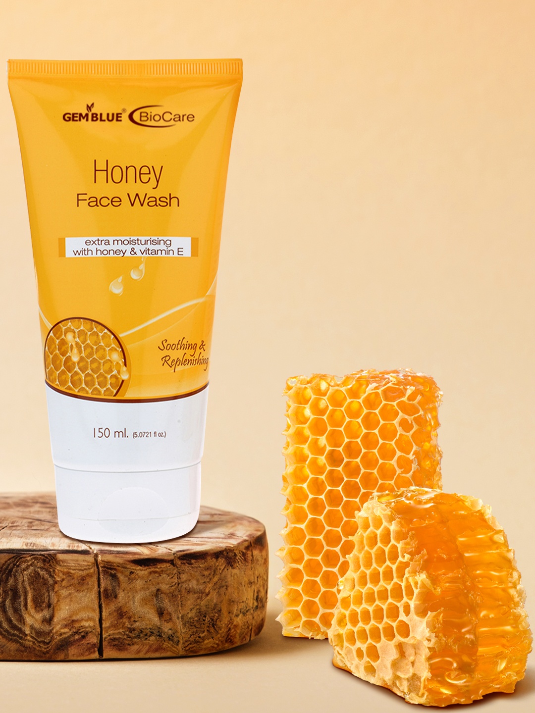 

GEMBLUE BioCare Unisex Combo of 2 Aloevera & Honey Face Wash,150ML, Green