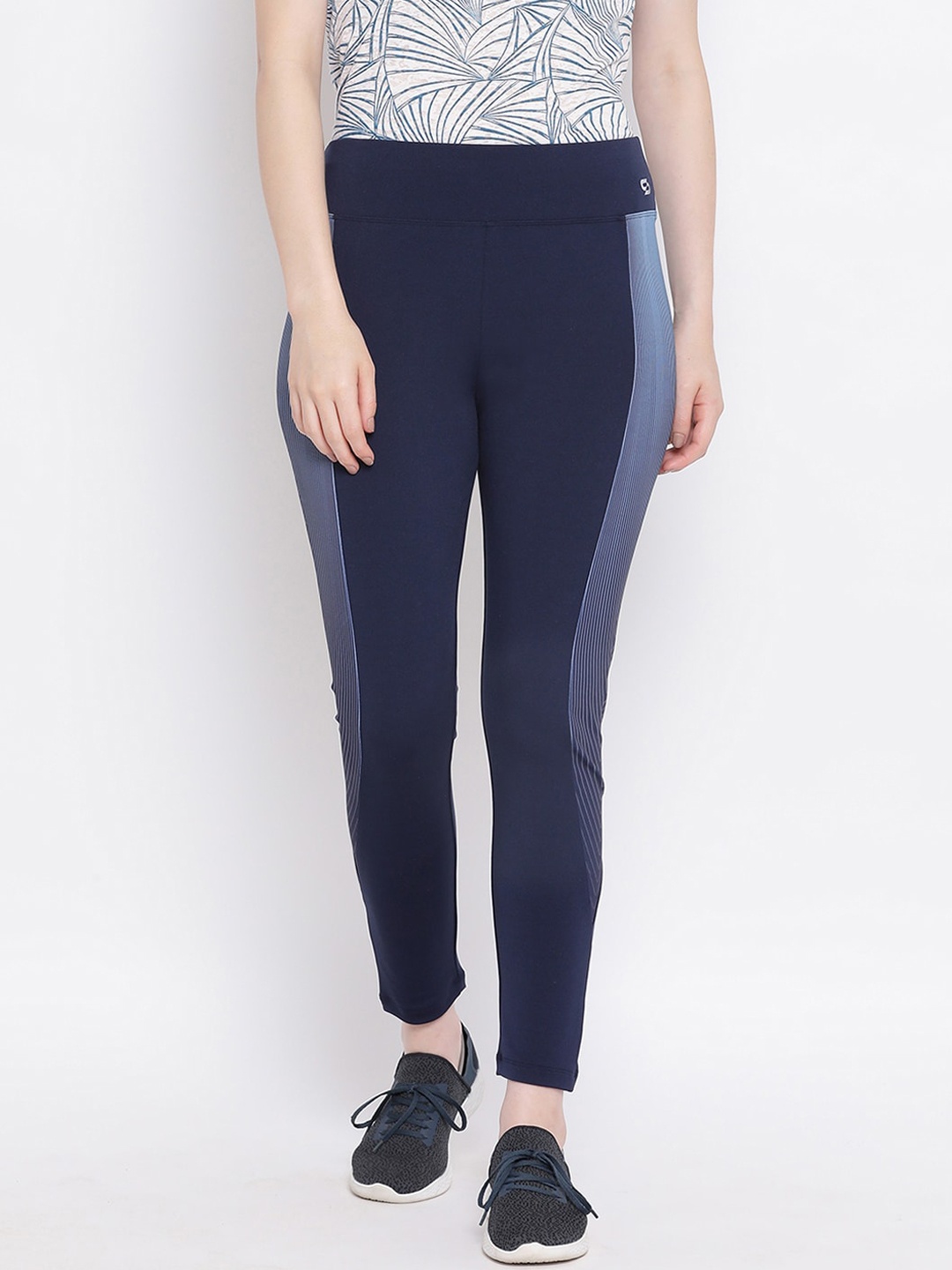 

Spolei Women Navy Blue Printed Tights