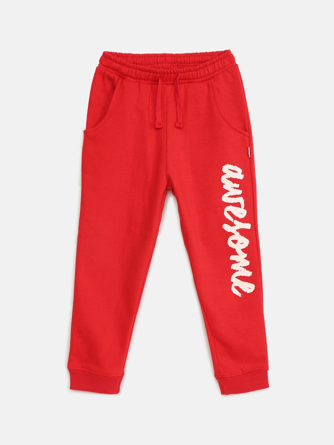 

mackly Girls Red & White Printed Lounge Pants GPW101
