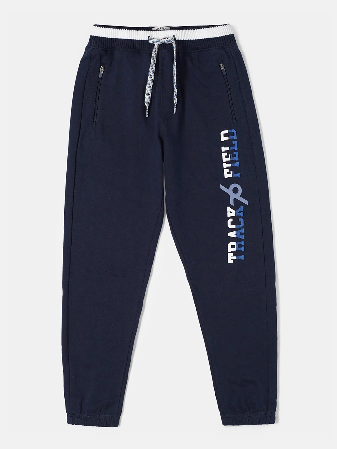

Jockey Boys Super Combed Cotton Printed Joggers-AB21, Navy blue