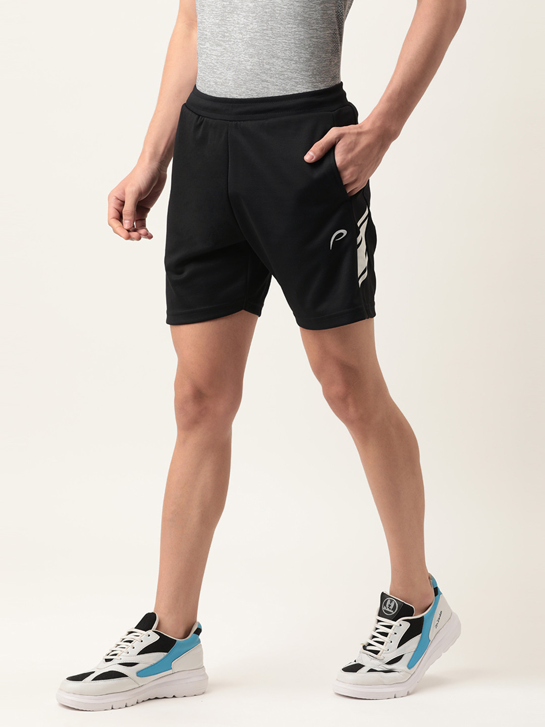 

Proline Active Men Black Mid-Rise Sports Shorts