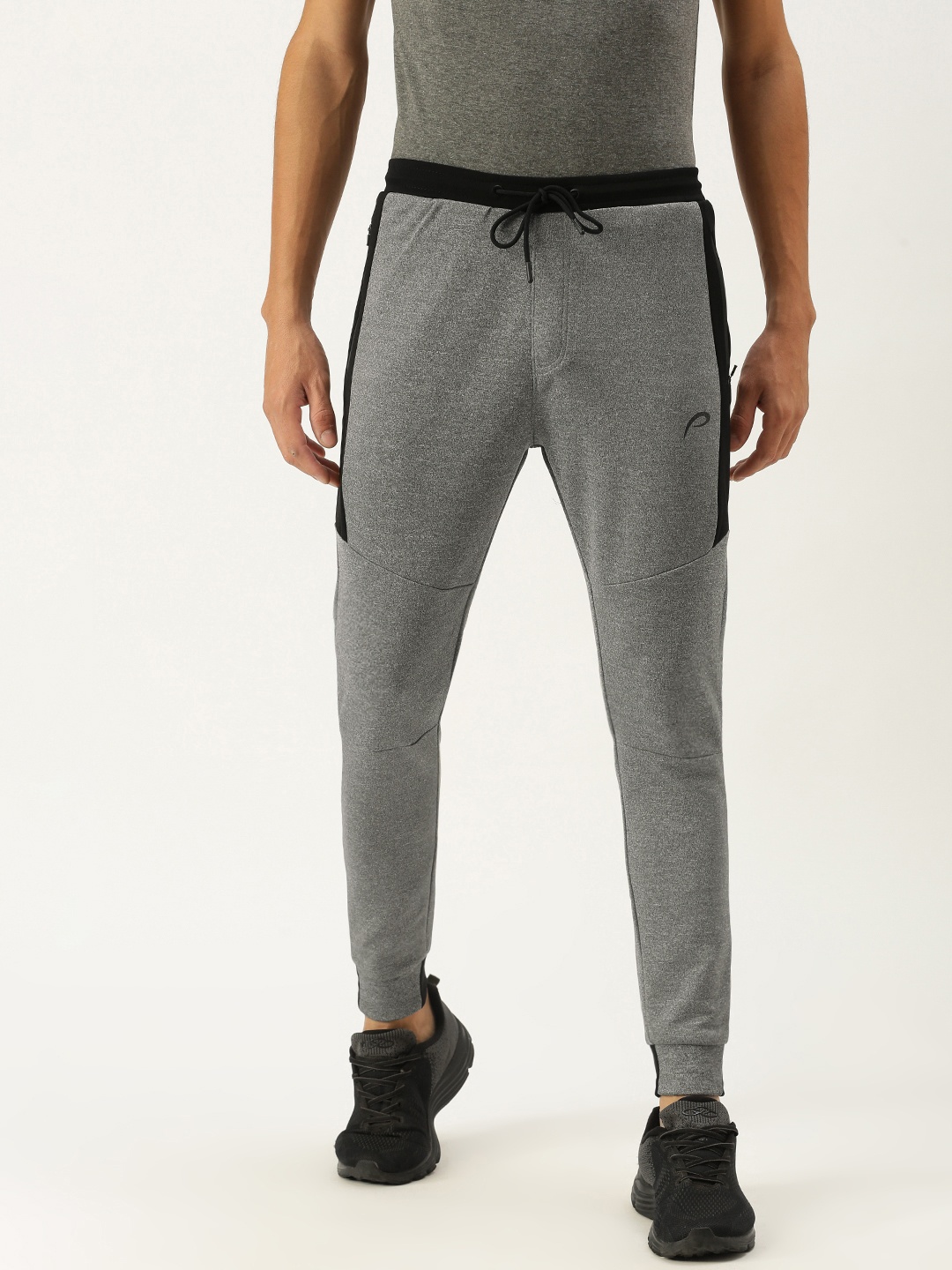 

Proline Active Men Grey Melange Solid Joggers