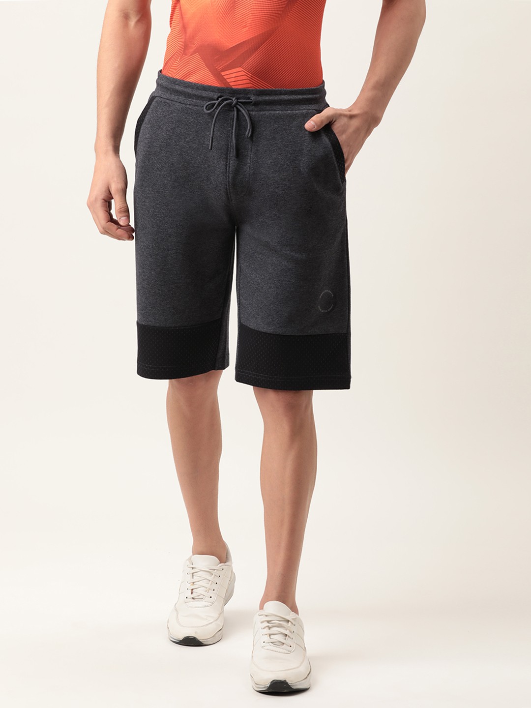

Proline Active Men Charcoal Grey Mid-Rise Sports Shorts