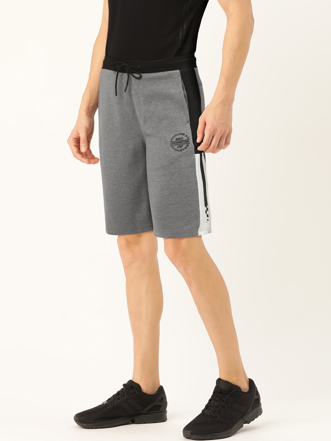 

Proline Active Men Grey Solid Slim Fit Regular Shorts