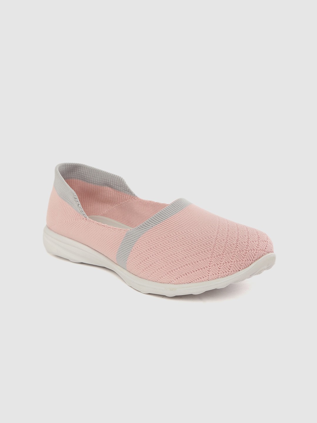

HRX by Hrithik Roshan Women Pink Woven Design Soft Walk Ballerina Shoes