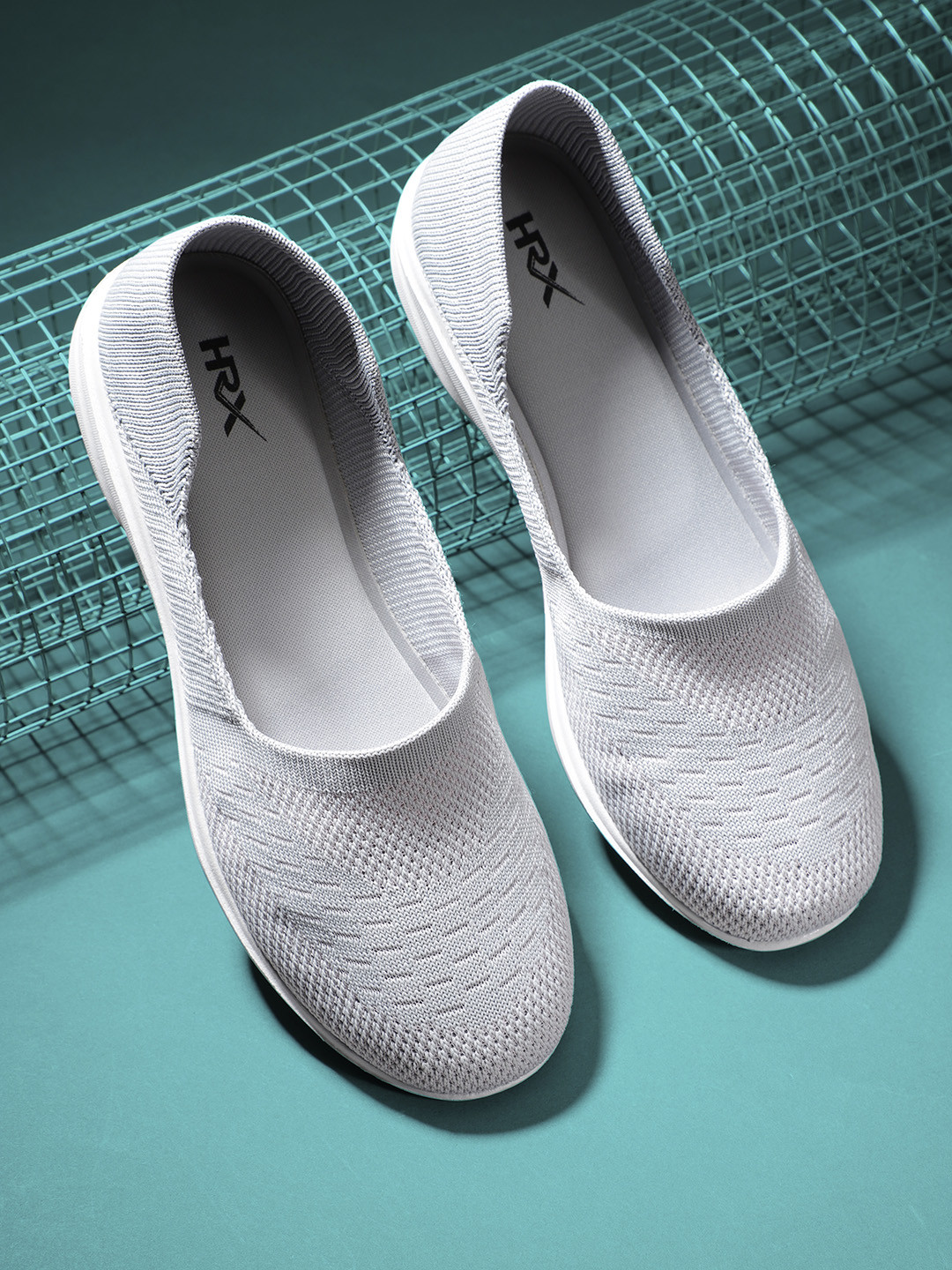 

HRX by Hrithik Roshan Women Grey Soft Walk Ballerina Shoes