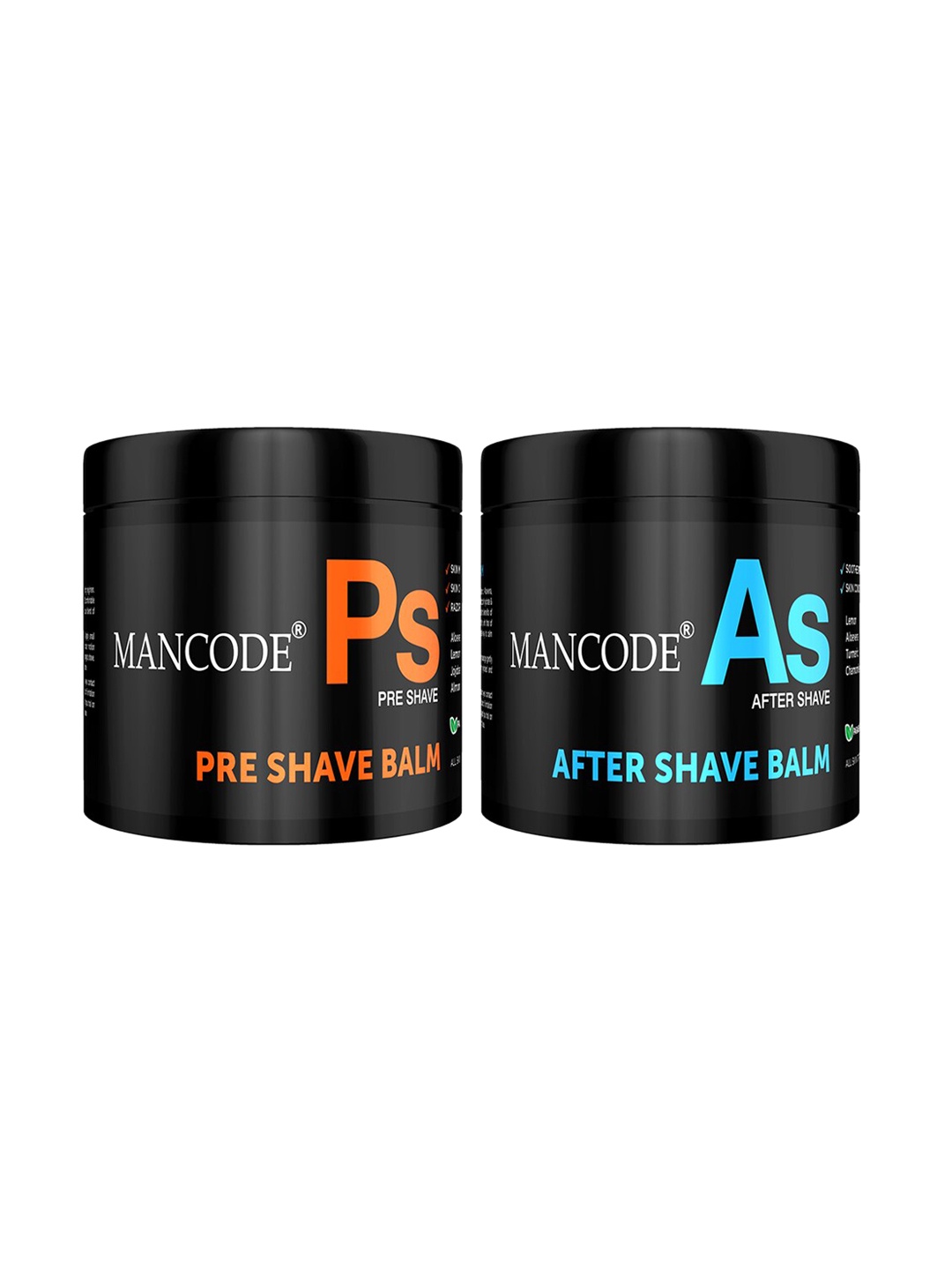 

MANCODE Men Pre Shave Balm & After Shave Balm, Black