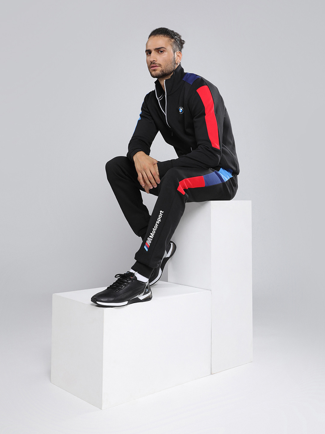 

PUMA Motorsport Unisex Black BMW MMS Kart Cat-X Tech Sneakers