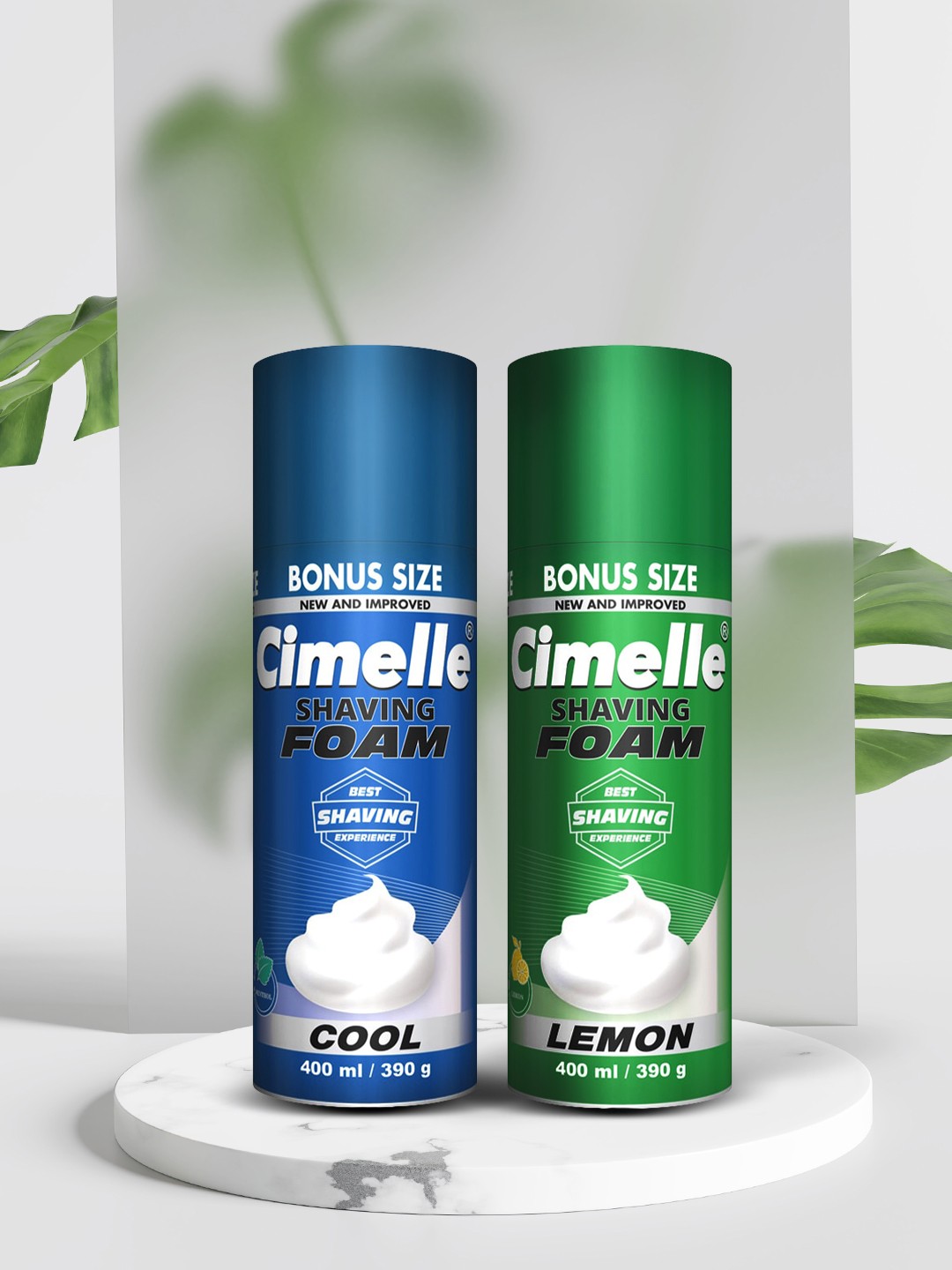 

CIMELLE Pack Of 2 Foamy Shaving Gel 800 ml, Blue