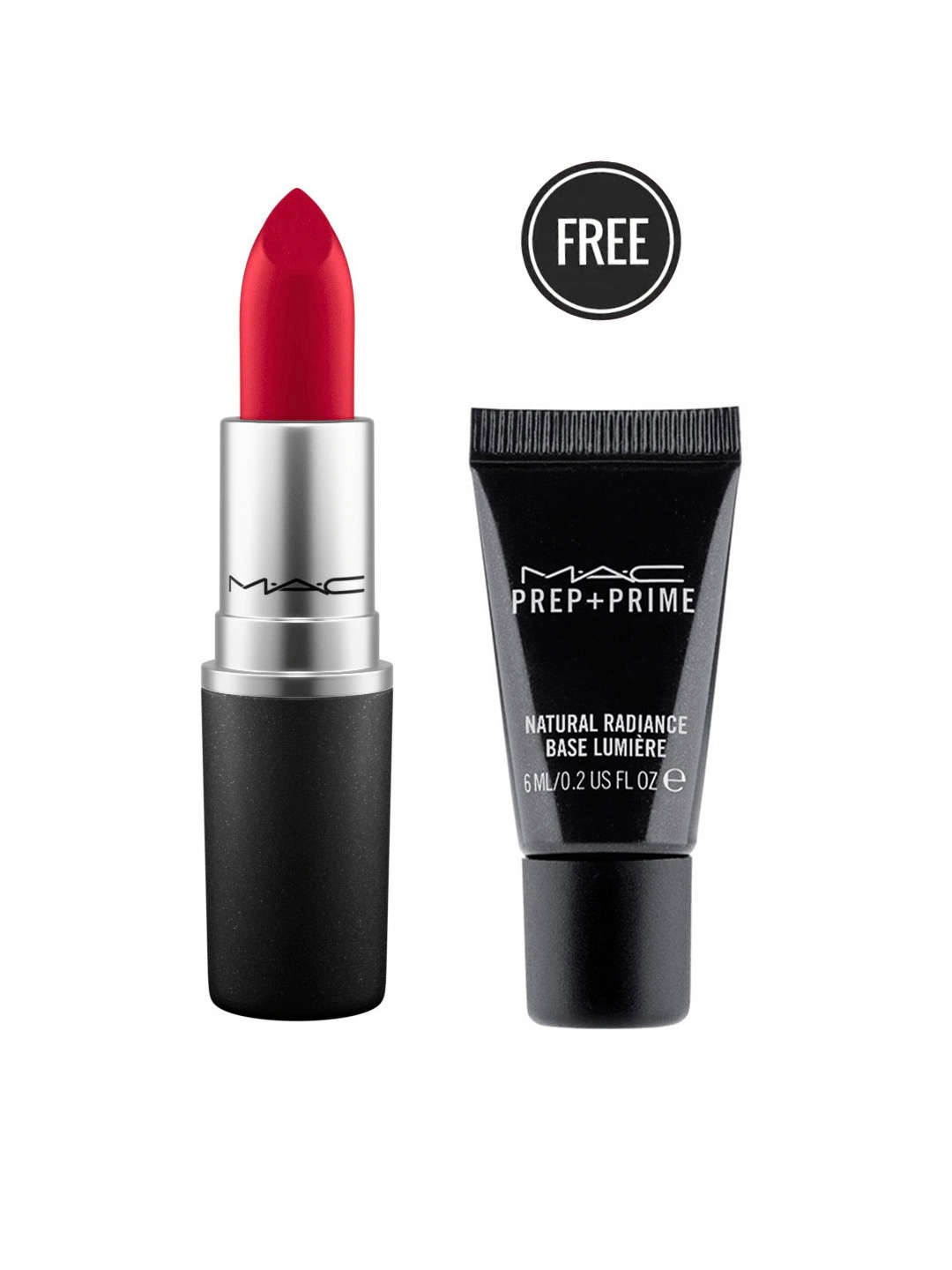 

M.A.C Get Festive Ready Lipstick & Primer Kit - Ruby Woo, Red