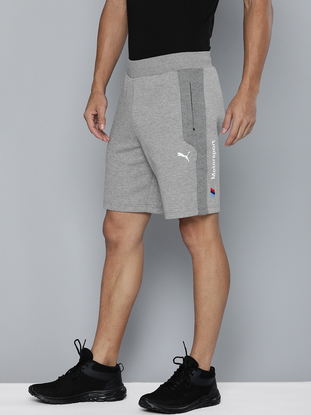 

PUMA Motorsport Men Grey Solid BMW Motorsports Shorts