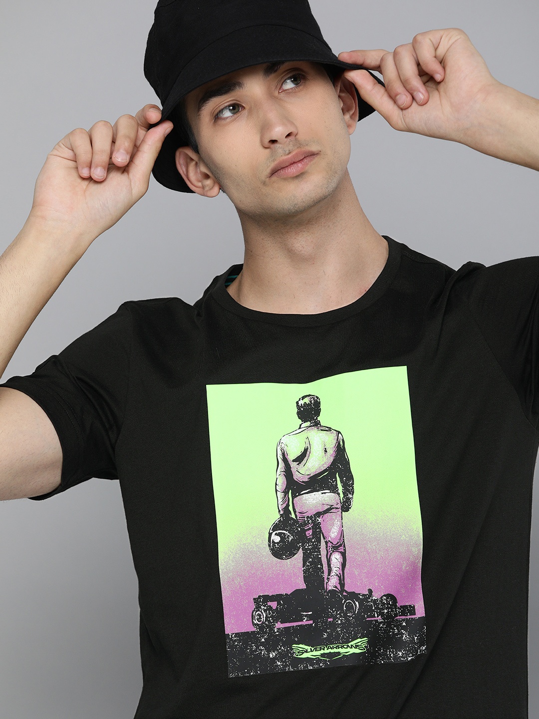 

PUMA Motorsport Men Black MAPF1 Graphic Printed Round Neck Pure Cotton Motorsport T-shirt